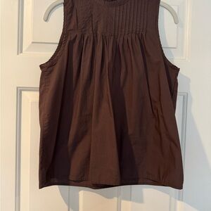 J. Crew Pintuck cotton poplin top (S)